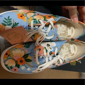 Brand new in box Rifle Paper co Keds size 7.5